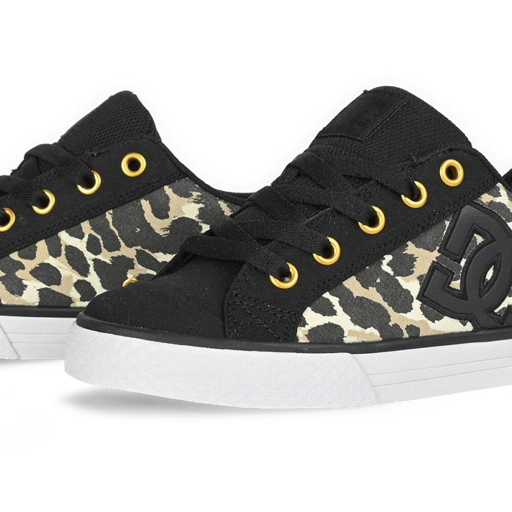 DC Women's Chelsea Skate Shoes - Cheetah/Black