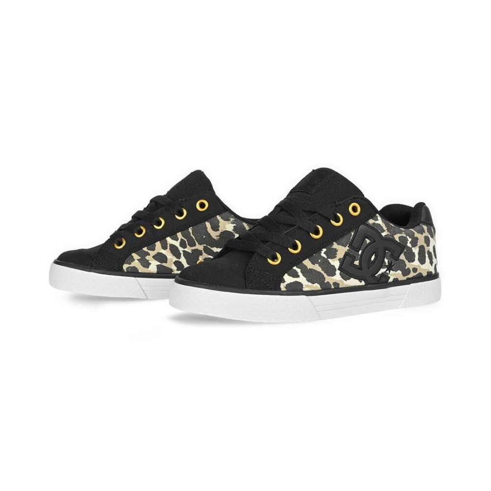 DC Women's Chelsea Skate Shoes - Cheetah/Black