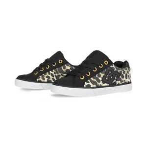DC Women's Chelsea Skate Shoes - Cheetah/Black
