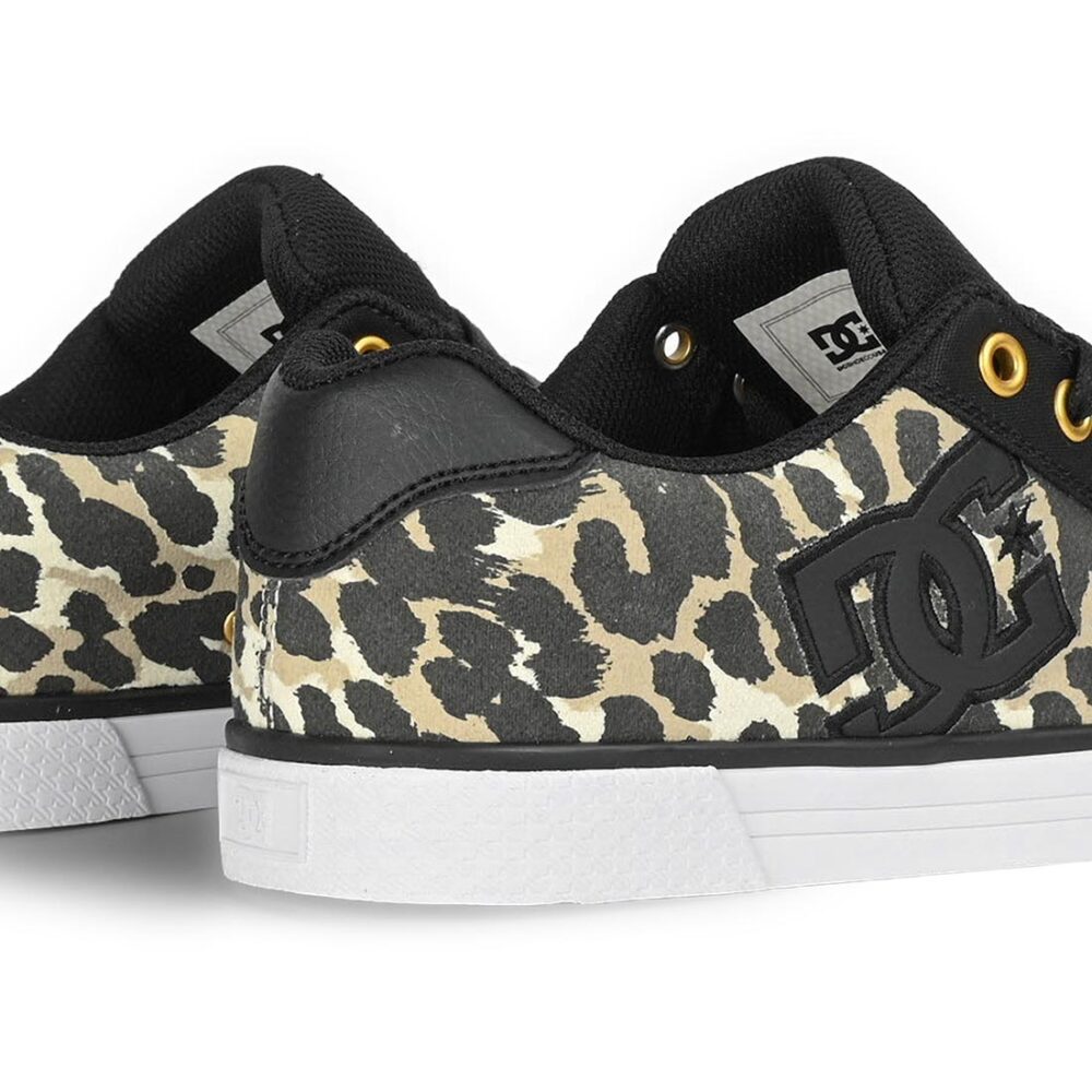 DC Women's Chelsea Skate Shoes - Cheetah/Black