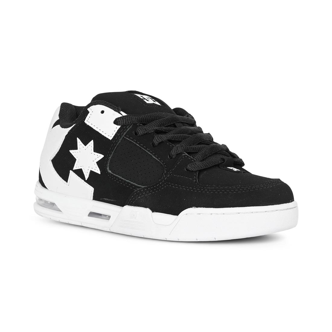 DC Women's Command Skate Shoes - Black/White - 4.5 UK