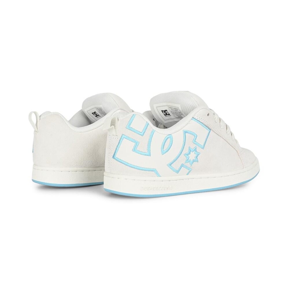 DC Women's Court Graffik Skate Shoes - Off White