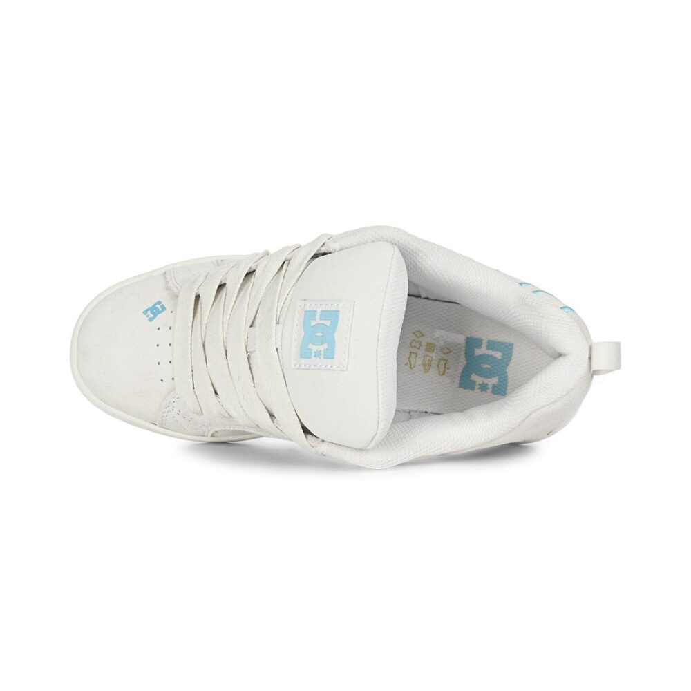 DC Women's Court Graffik Skate Shoes - Off White