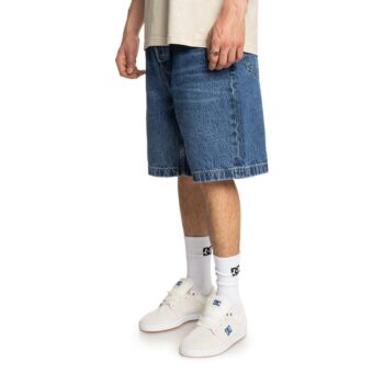 DC Worker Baggy Denim Shorts - Stone Indigo