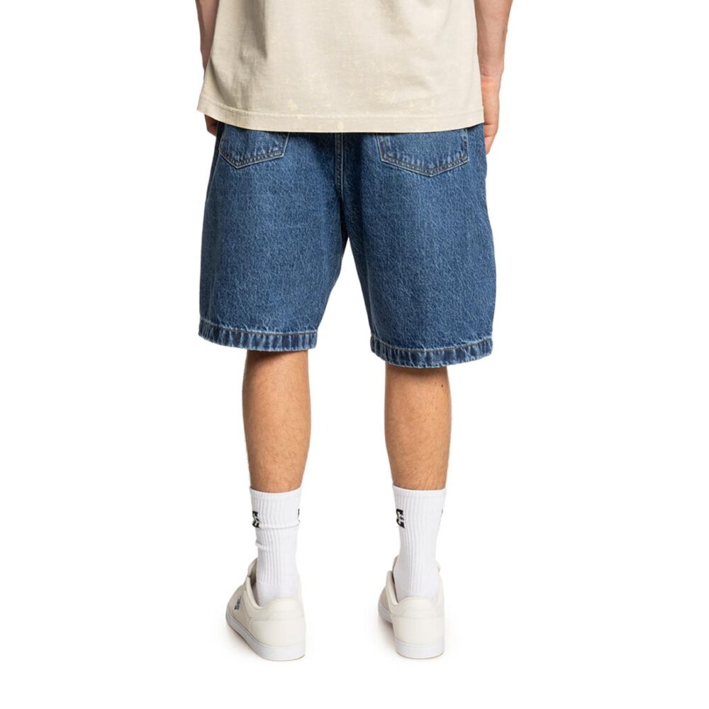 DC Worker Baggy Denim Shorts - Stone Indigo