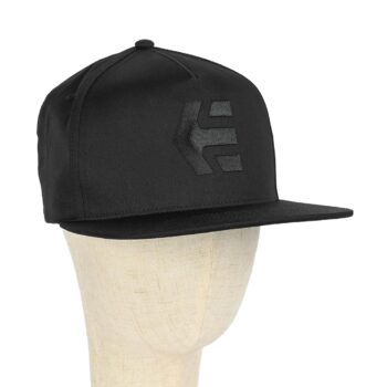 Etnies Icon Snapback Cap – Black/Black