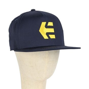 Etnies Icon Snapback Cap – Navy/Yellow