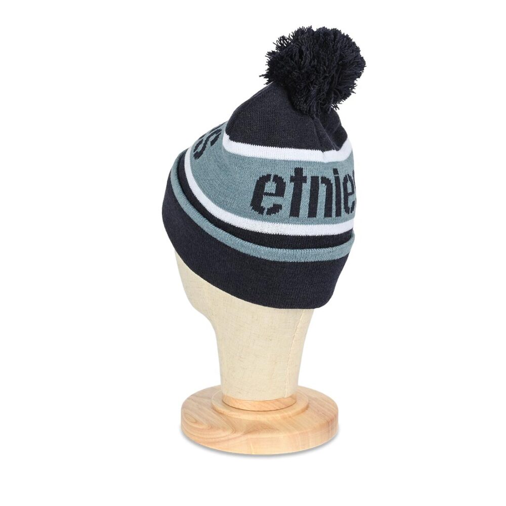 Etnies Stencil Pom Beanie Hat - Navy