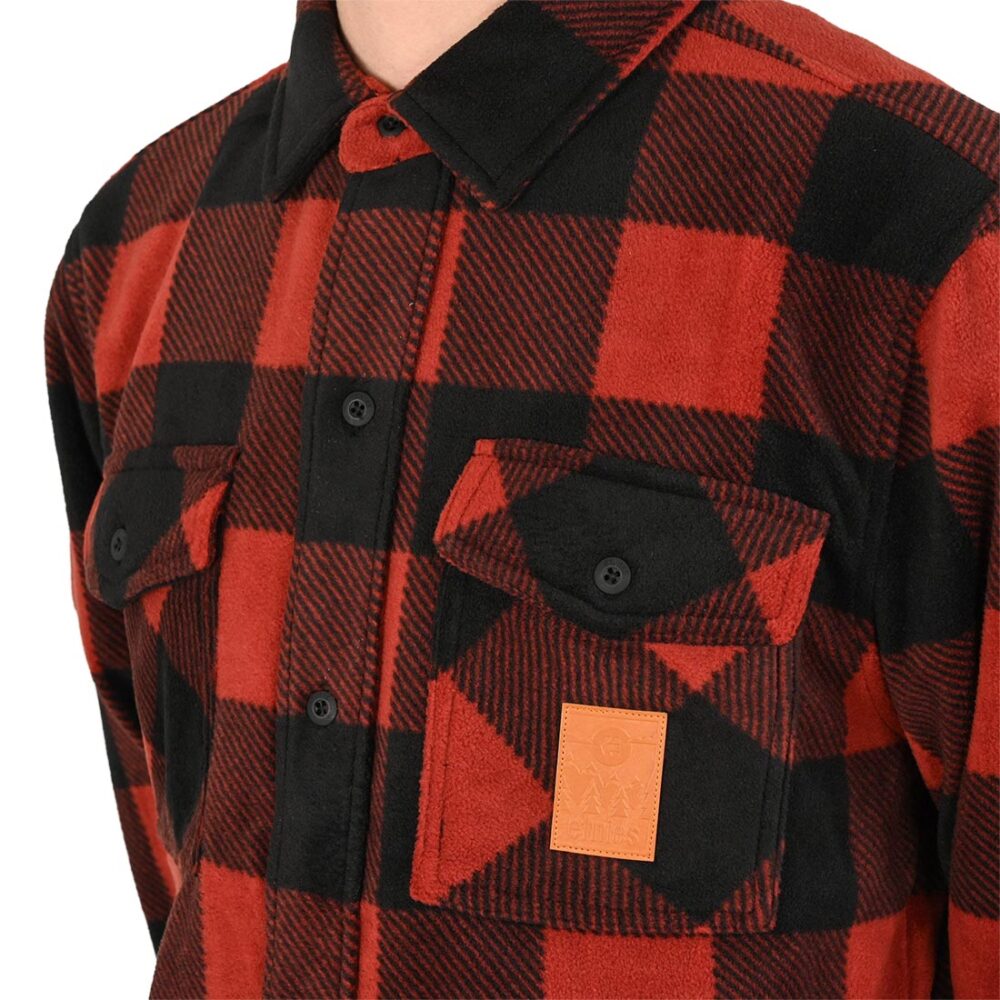 Etnies Woodsman Fleece L/S Shirt - Brick