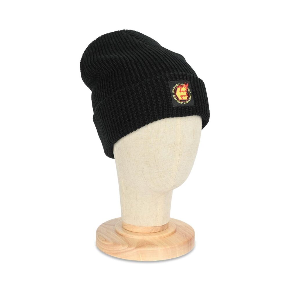 Etnies x Santa Cruz Flame Beanie Hat - Black