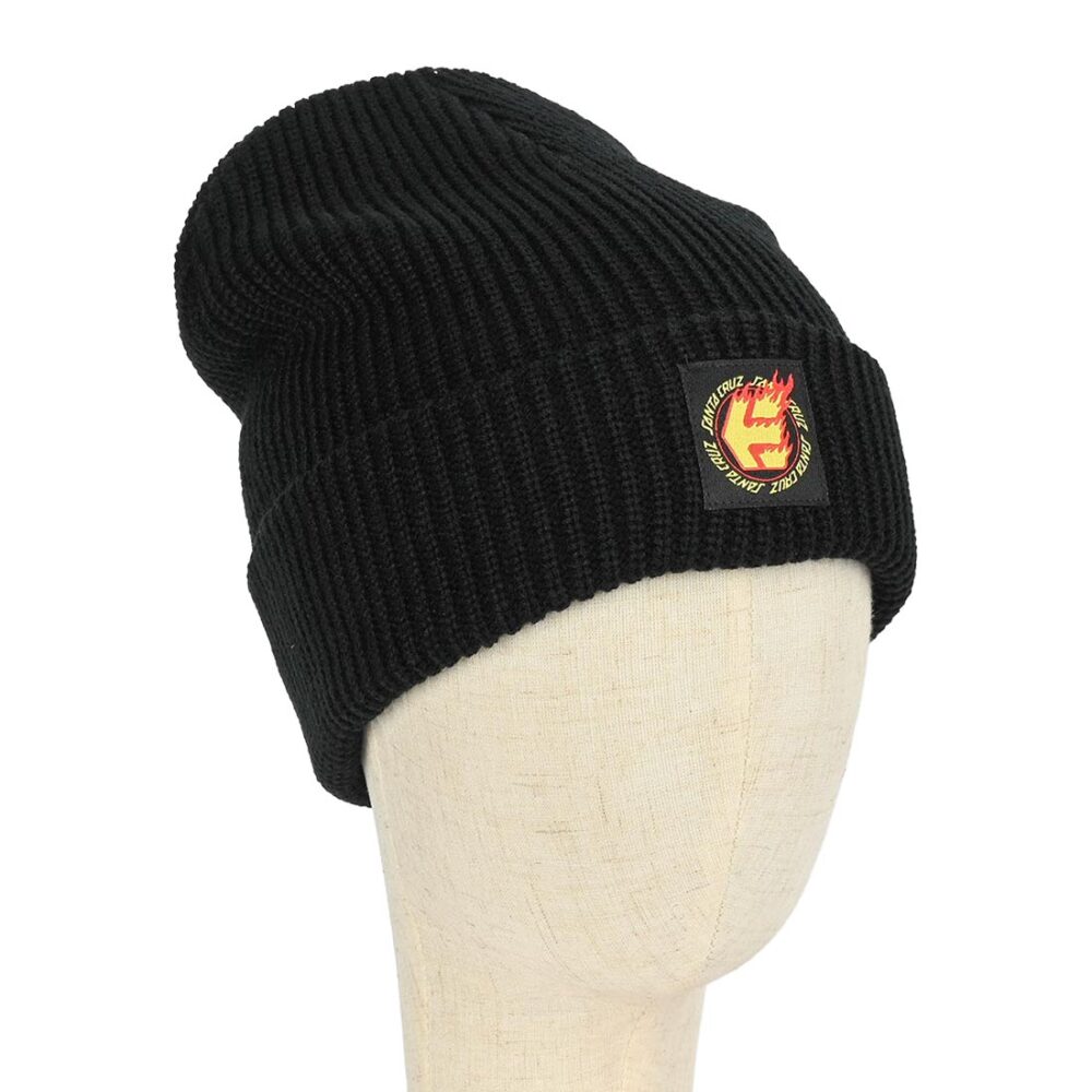 Etnies x Santa Cruz Flame Beanie Hat - Black
