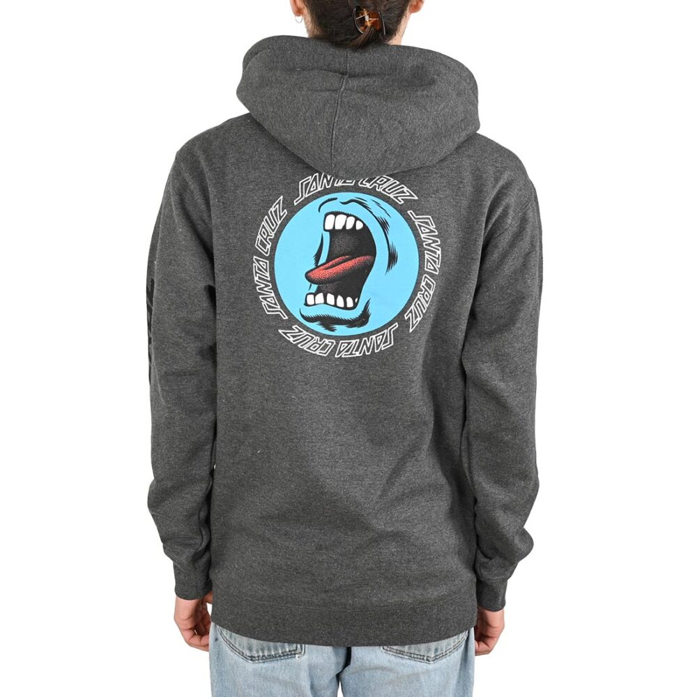 Etnies x Santa Cruz Screaming Hand Pullover Hoodie - Charcoal