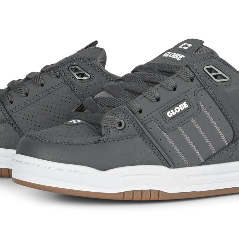 Globe Fusion Skate Shoes - Charcoal/White