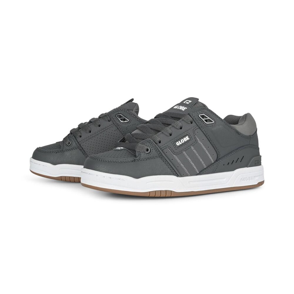 Globe Fusion Skate Shoes - Charcoal/White