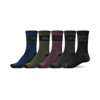 Globe Horizons Crew Socks 5 Pack - Dark Assorted