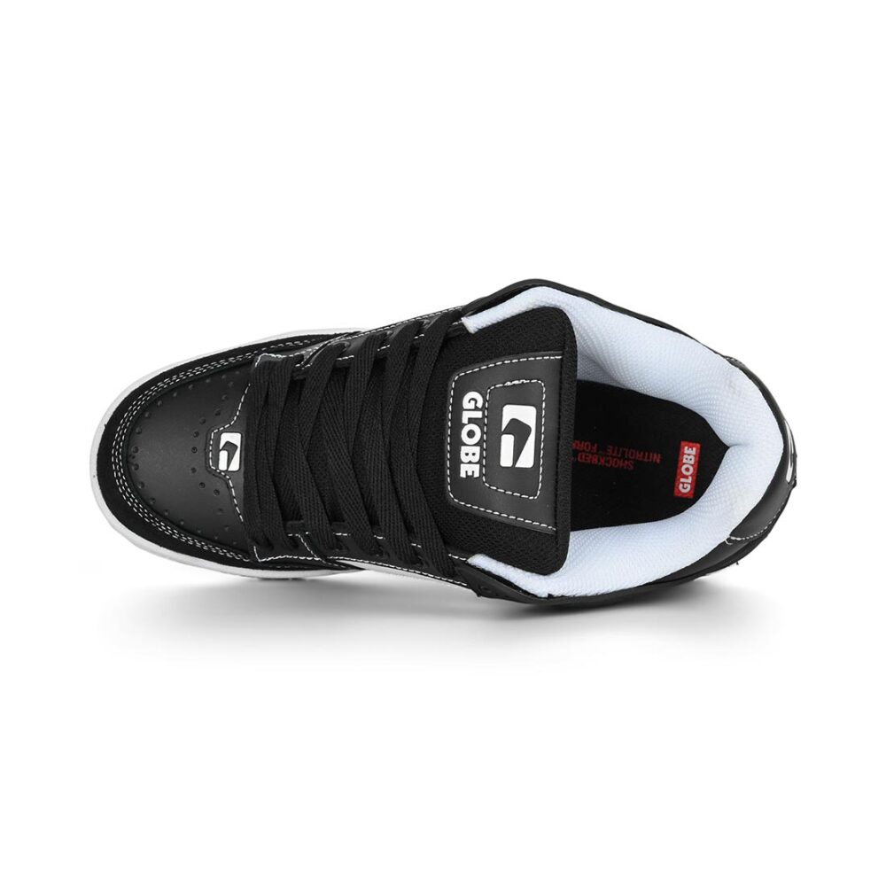 Globe Tilt Skate Shoes - Black/White/Stitch