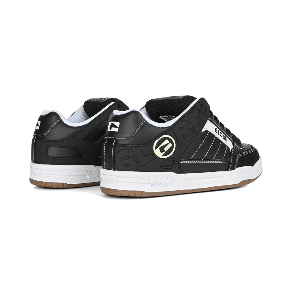 Globe Tilt Skate Shoes - Black/White/Stitch