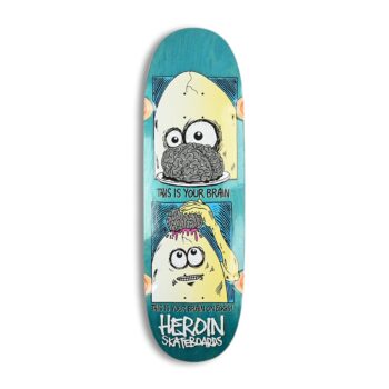 Heroin Skateboards Brain On Eggs Egg 9.5" Deck
