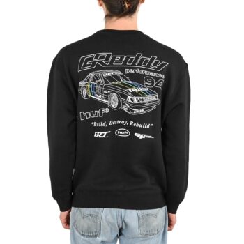 Huf x GReddy Retro Mod Crew Sweater - Black