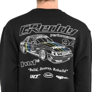 Huf x GReddy Retro Mod Crew Sweater - Black