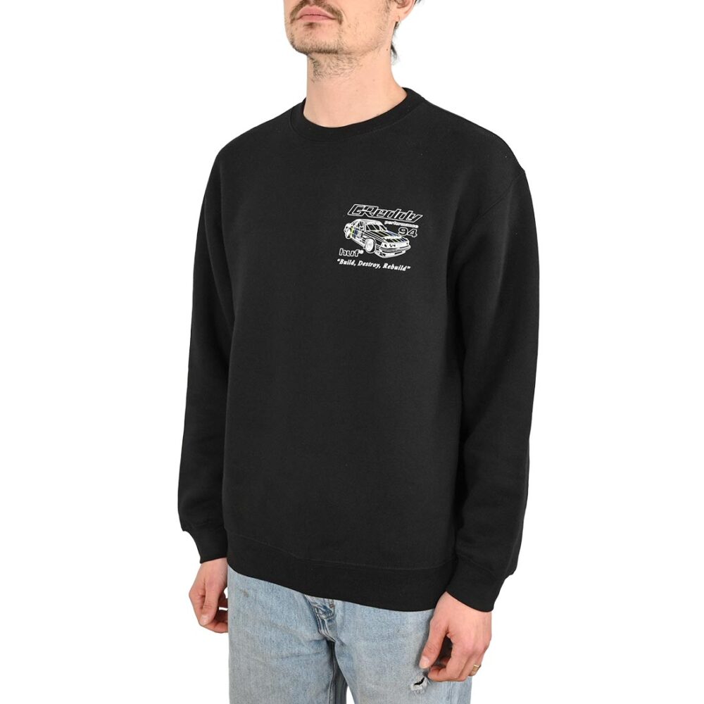Huf x GReddy Retro Mod Crew Sweater - Black