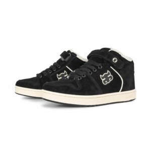 IPATH Grasshopper High-Top Skate Shoes - Black Waxed Suede