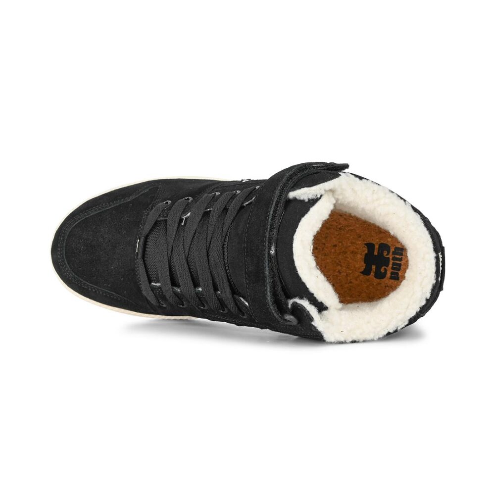 IPATH Grasshopper High-Top Skate Shoes - Black Waxed Suede
