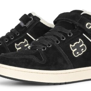 IPATH Grasshopper High-Top Skate Shoes - Black Waxed Suede