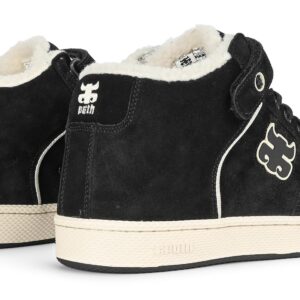 IPATH Grasshopper High-Top Skate Shoes - Black Waxed Suede
