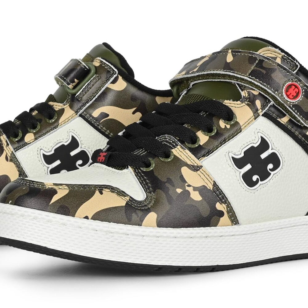 IPATH Grasshopper High-Top Skate Shoes - Camo Leather