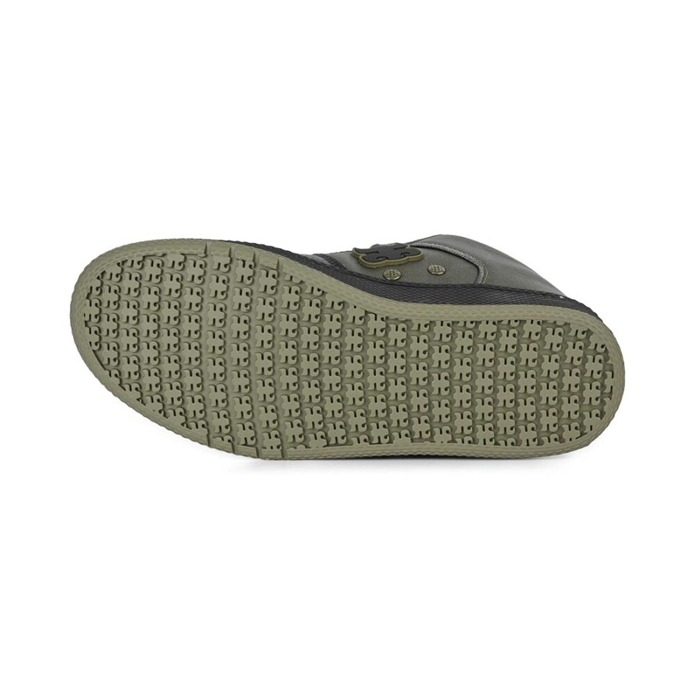 IPATH Grasshopper High-Top Skate Shoes - Green Waxed Canvas