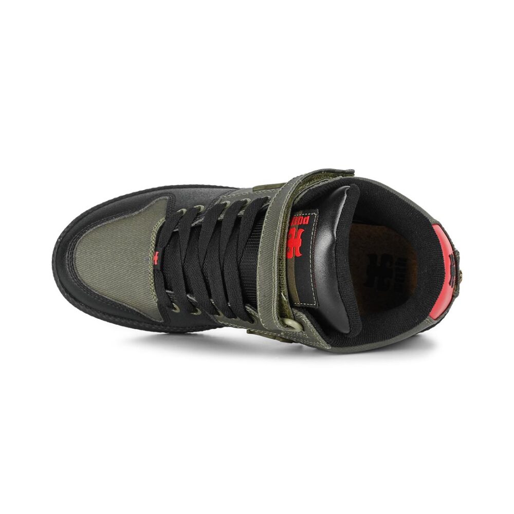 IPATH Grasshopper High-Top Skate Shoes - Green Waxed Canvas