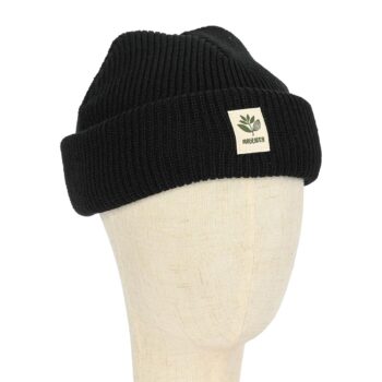 Magenta Fam Cuff Beanie Hat - Black