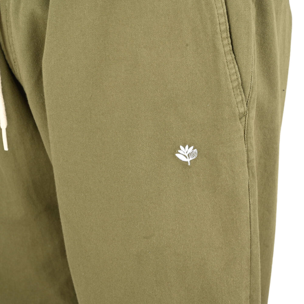 Magenta Slack Tapered Pants - Khaki Green