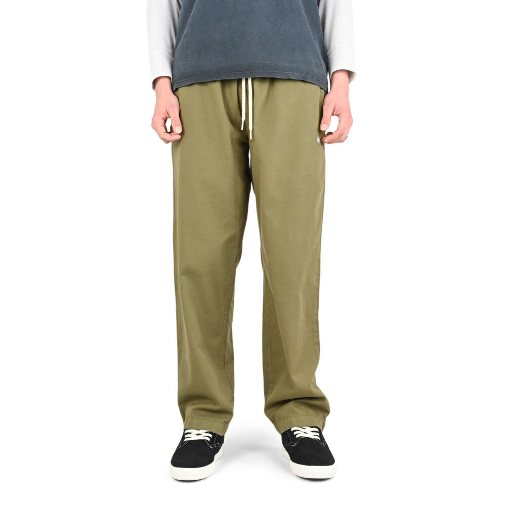 Magenta Slack Tapered Pants - Khaki Green