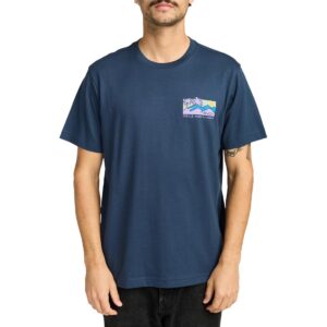 RVCA Palm Trail Short-Sleeved T-Shirt - Moody Blue
