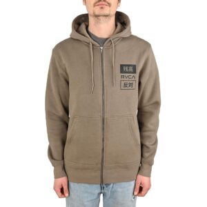 RVCA Trade Zip-Up Hoodie - Mushroom
