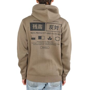 RVCA Trade Zip-Up Hoodie - Mushroom