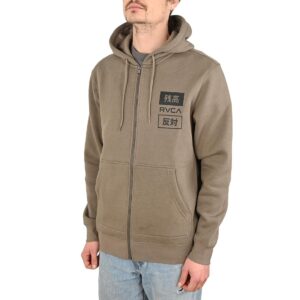 RVCA Trade Zip-Up Hoodie - Mushroom