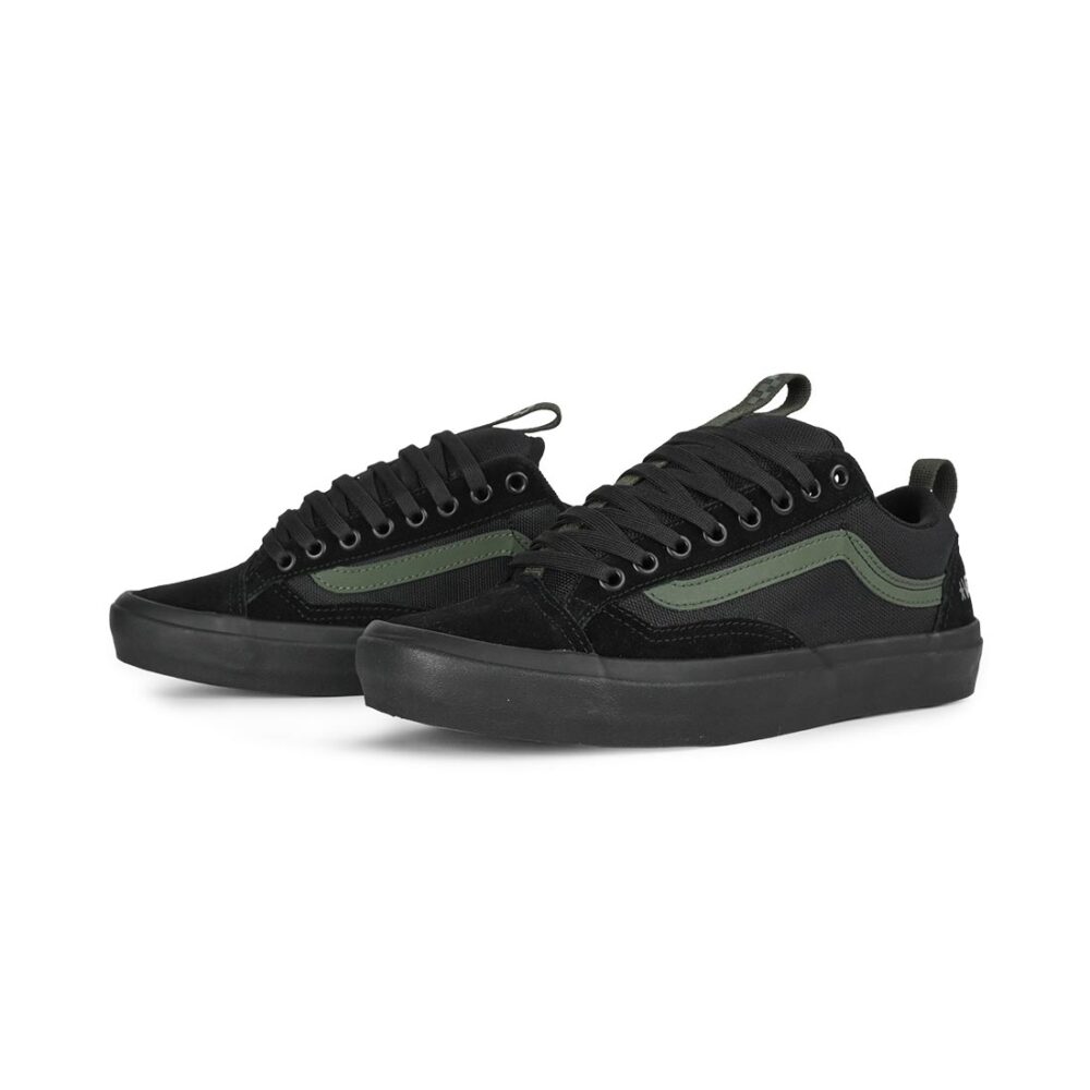 Vans Atiba Old Skool 36+ Skate Shoes - Black/Dark Green