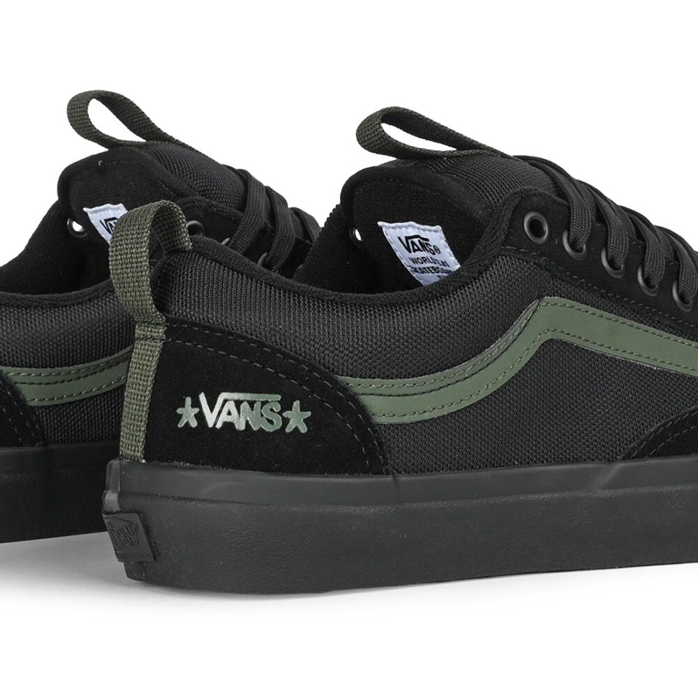 Vans Atiba Old Skool 36+ Skate Shoes - Black/Dark Green
