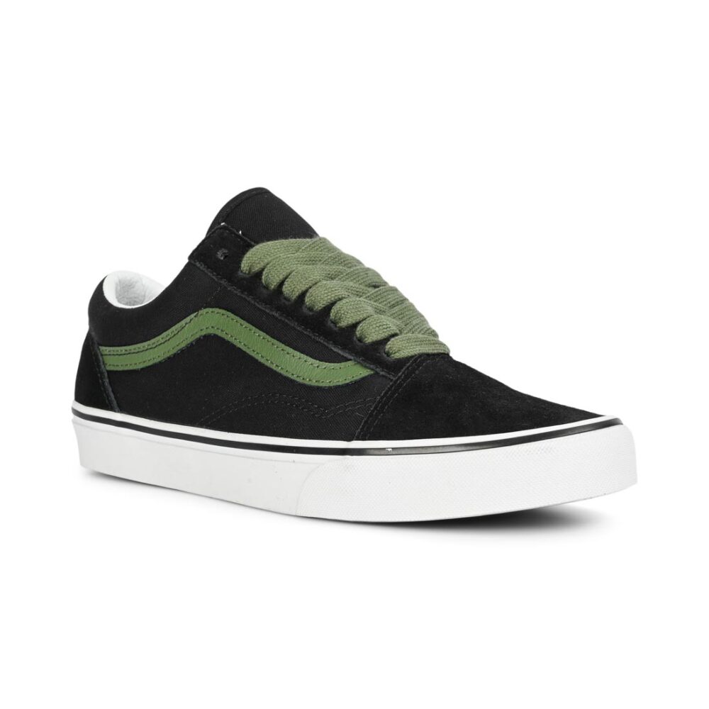 Vans Classic Old Skool Skate Shoes - Black/Green