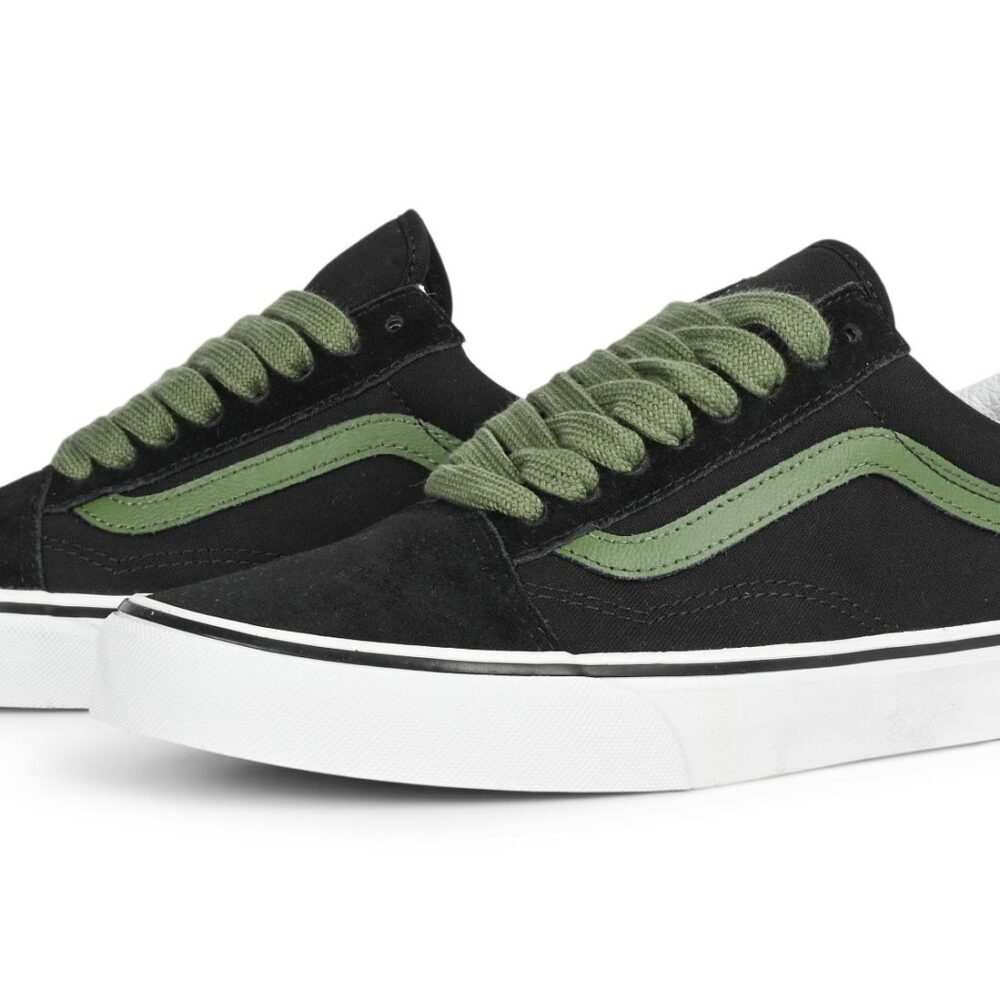 Vans Classic Old Skool Skate Shoes - Black/Green