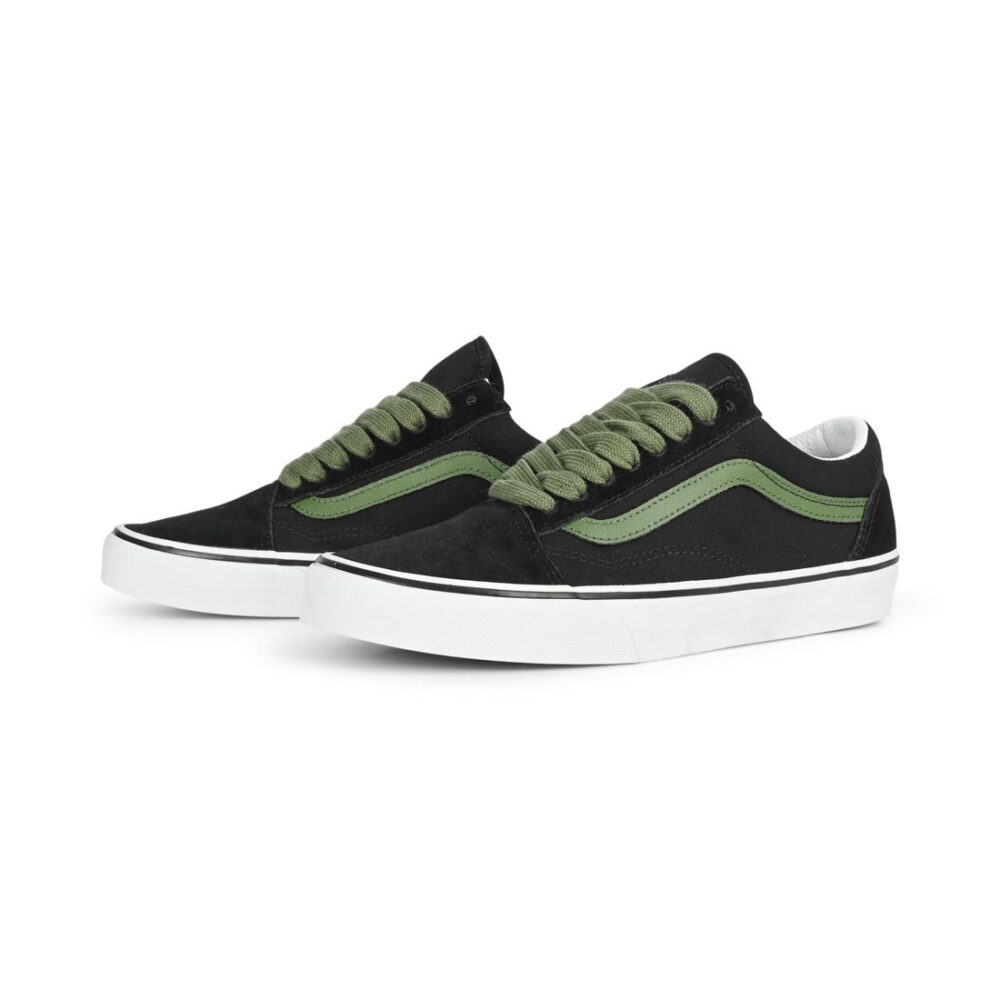 Vans Classic Old Skool Skate Shoes - Black/Green