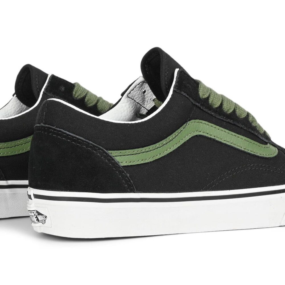 Vans Classic Old Skool Skate Shoes - Black/Green