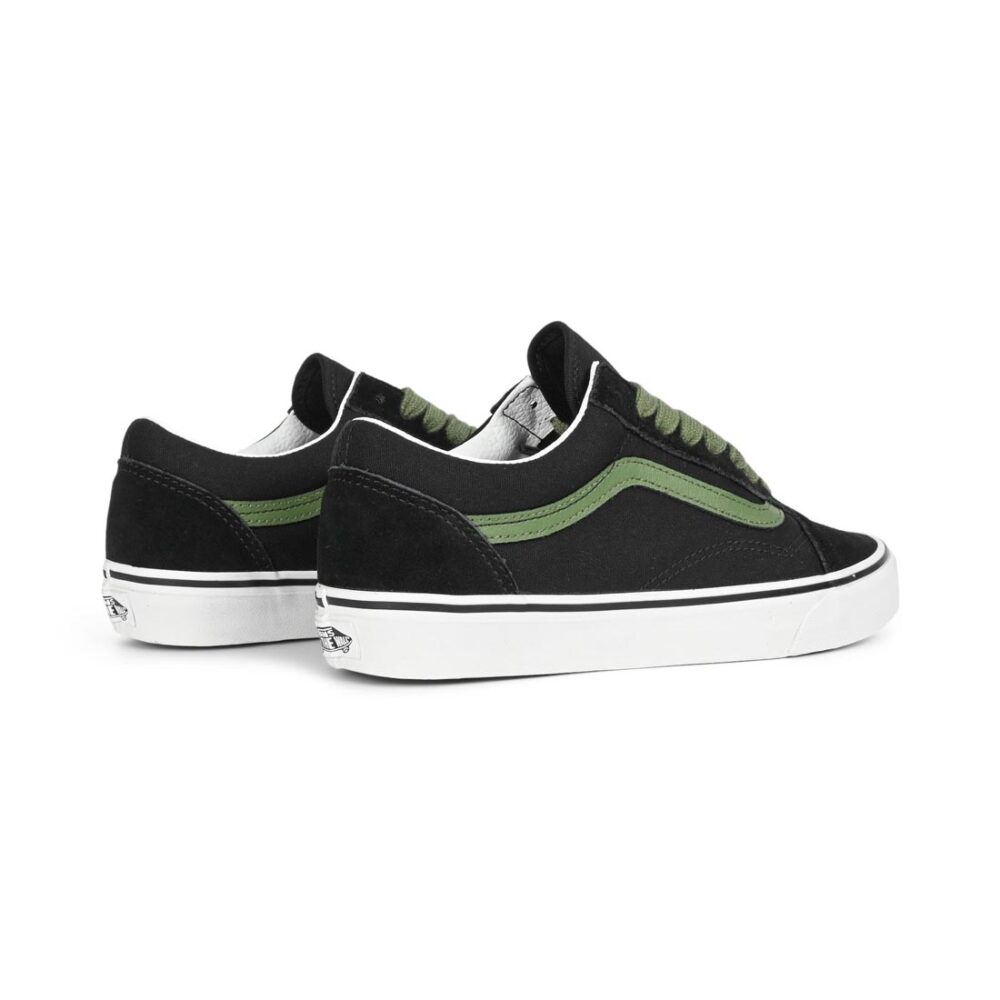 Vans Classic Old Skool Skate Shoes - Black/Green