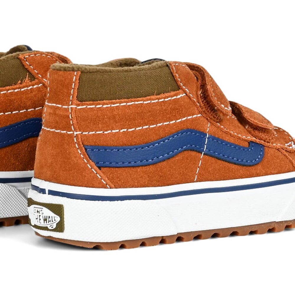 Vans MTE Sk8-Mid Reissue Velcro (Kids) Skate Shoes - Glazed Ginger