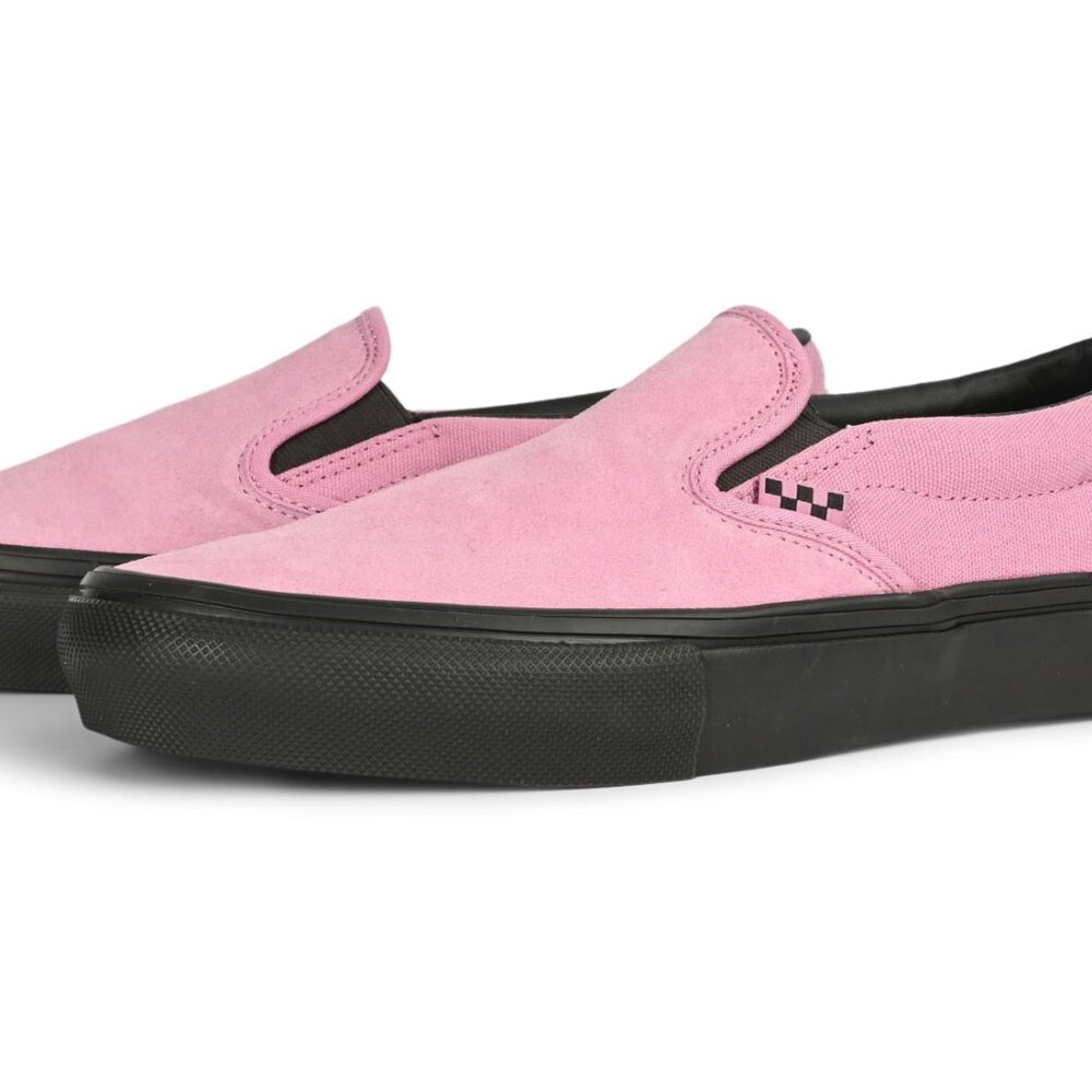 Vans Slip-On Pro Skate Shoes - Pink/Black