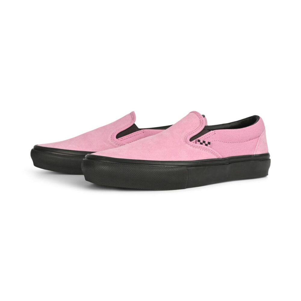 Vans Slip-On Pro Skate Shoes - Pink/Black