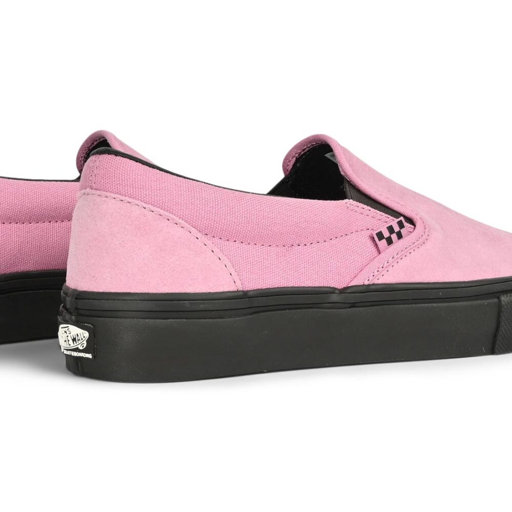 Vans Slip-On Pro Skate Shoes - Pink/Black